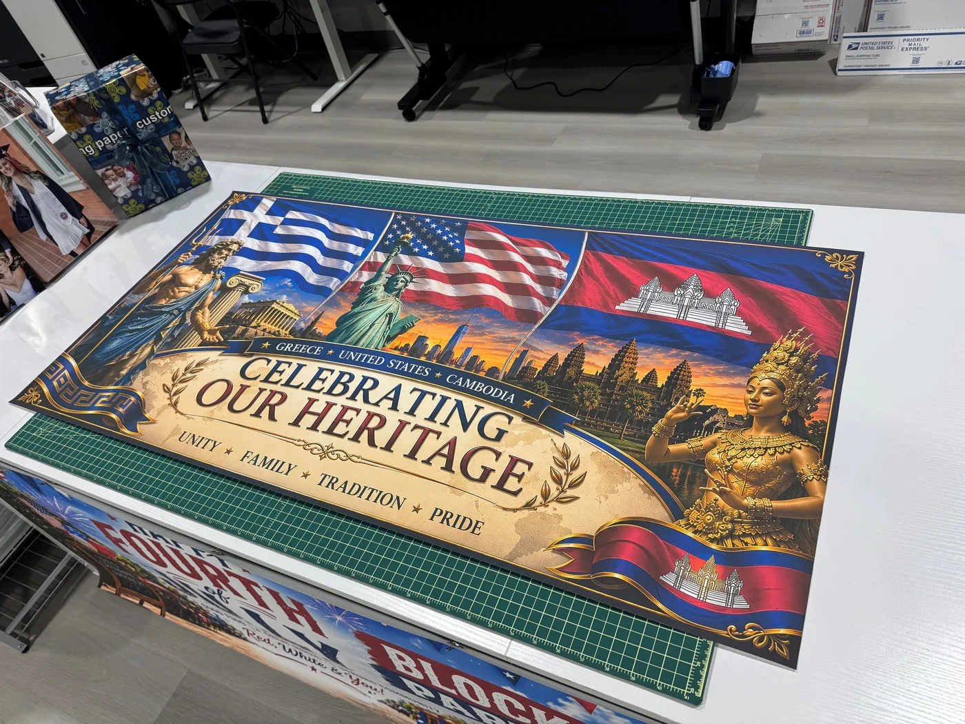 Custom large-format banner example